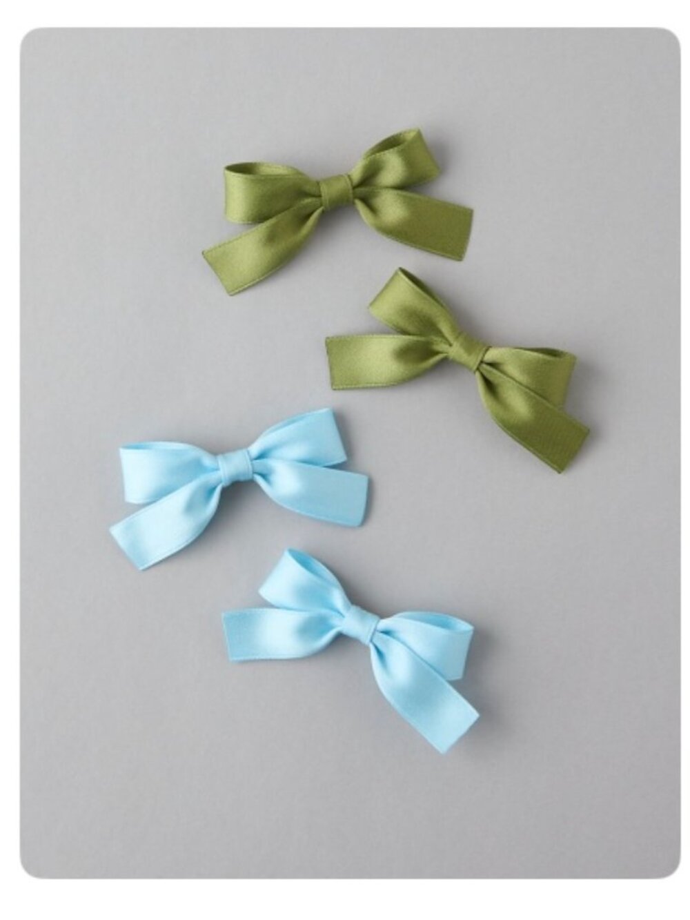 NWT: American Eagle Blue and Green 4 pack hair bow clips
